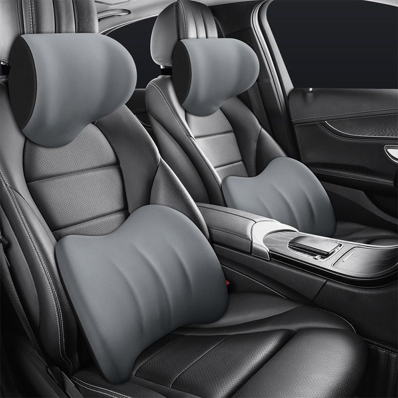 Comfortabel autokussen set voor nek en onderrug – ErgoDrive - Glamorix