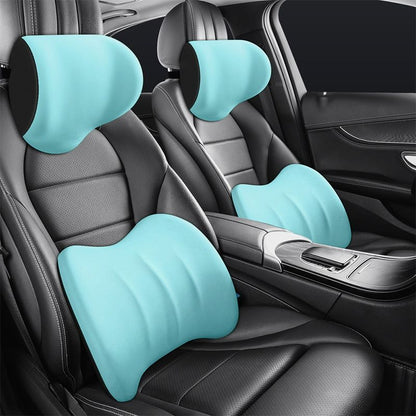 Comfortabel autokussen set voor nek en onderrug – ErgoDrive - Glamorix