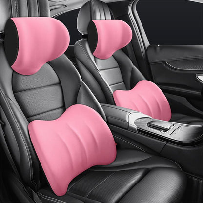 Comfortabel autokussen set voor nek en onderrug – ErgoDrive - Glamorix