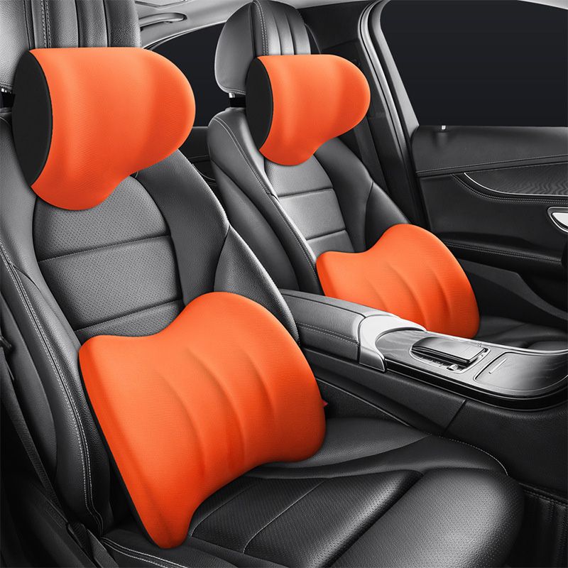 Comfortabel autokussen set voor nek en onderrug – ErgoDrive - Glamorix