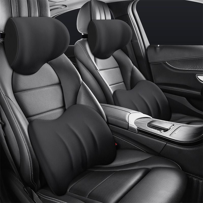 Comfortabel autokussen set voor nek en onderrug – ErgoDrive - Glamorix