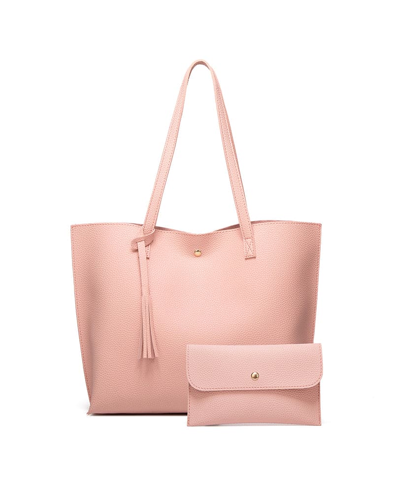 Ruime schoudertas met kwastjes voor dames – Melora GrandeTote - Glamorix