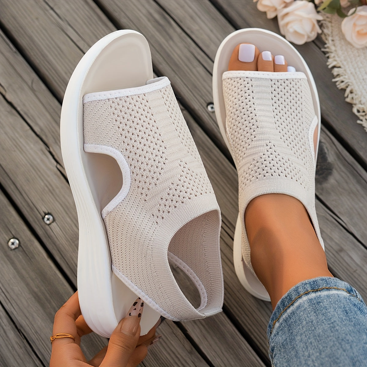 Airva | Lichtgewicht sandalen met steun voor de voetholte - ademende en gedempte slippers - Glamorix