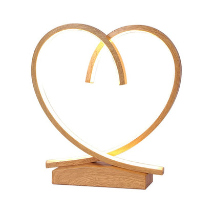 LOVETREE - Houten nachtkastje met liefdevol hartdesign