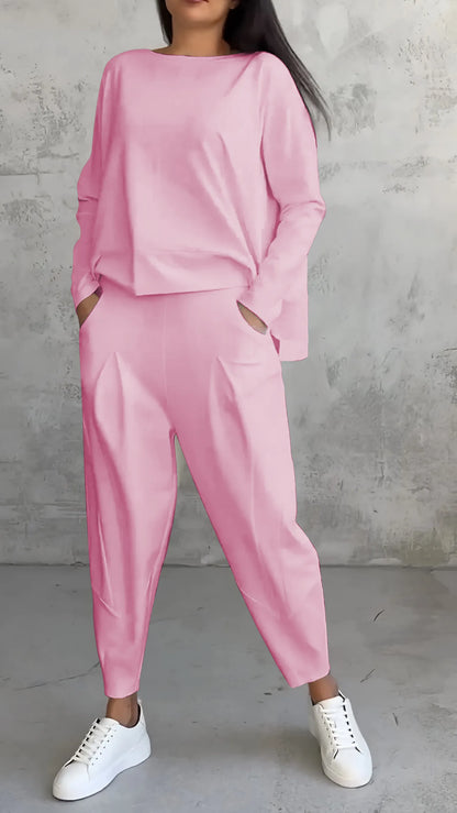 SIENNA - Relaxed fit bijpassende set voor dames
