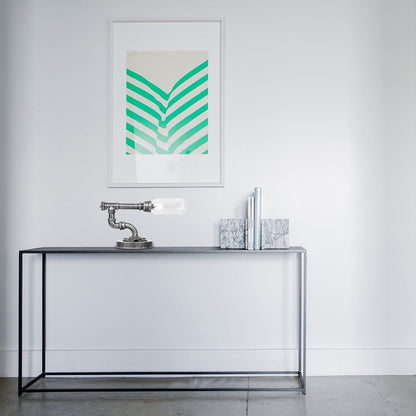 AMBERGLOW - Heldere glazen tafellamp in kapstijl