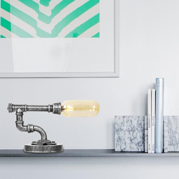 AMBERGLOW - Heldere glazen tafellamp in kapstijl