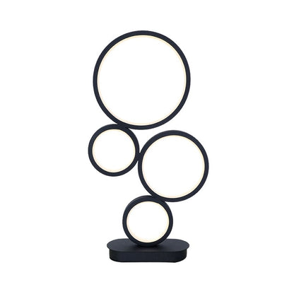 NINALUX - Eenvoudige tafellamp met gestapelde cirkelvormige voet