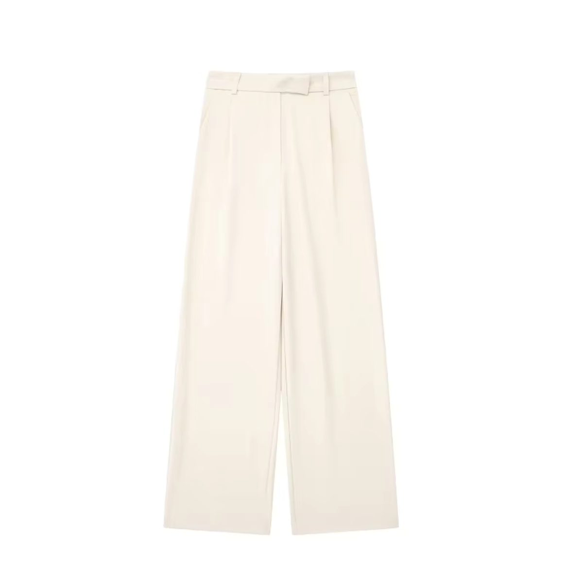 LIV - Elegante broek met ritssluiting aan de voorkant in beige