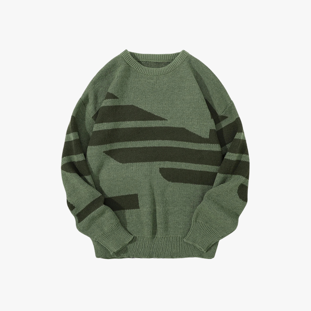 Oversized heren trui van grof breisel met moderne look – ELYON - Glamorix