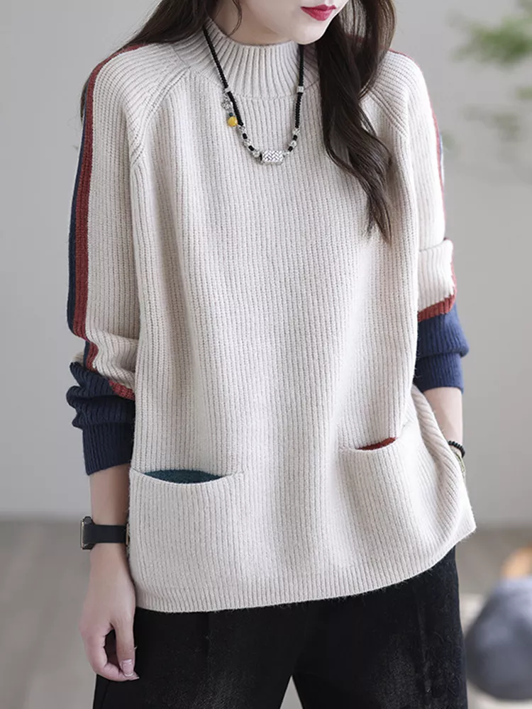 TRENDRELAX - Trendbewuste Oversized Pullover met Zakken
