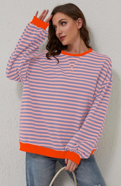 SOFIA - Gestreepte oversized trui voor dames