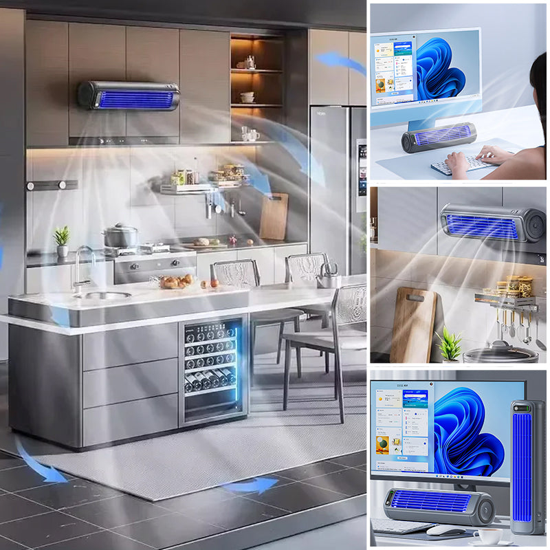 Mobiele airco zonder afvoerslang met draadloze werking – AEROFLOW - Glamorix