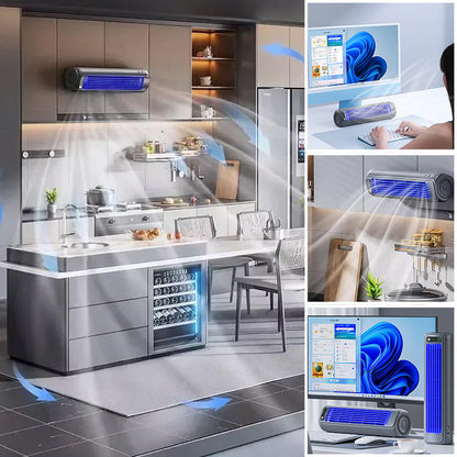 Mobiele airco zonder afvoerslang met draadloze werking – AEROFLOW - Glamorix