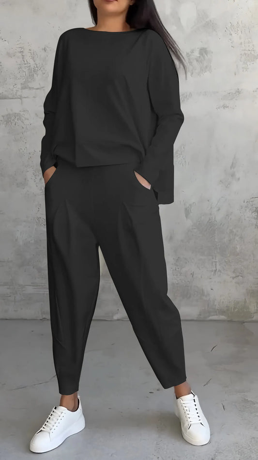 SOFIA - Relaxed-fit bijpassende set voor dames