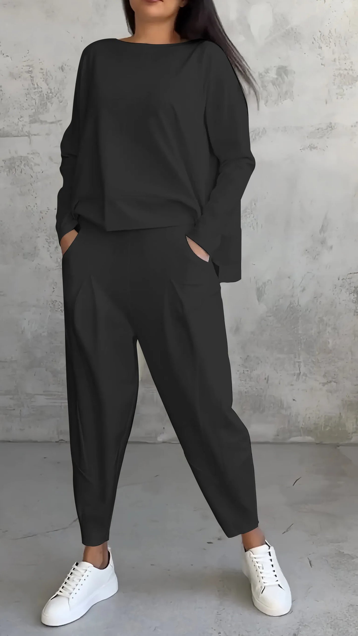 SIENNA - Relaxed fit bijpassende set voor dames