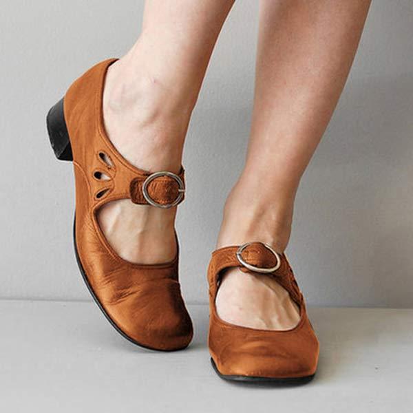 Elegante vintage orthopedische schoenen met bandje – Marvella BelleStep - Glamorix