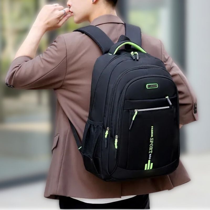 Moderne waterdichte herenrugzak van Oxford-stof met laptopvak – BORELLO CityShield - Glamorix