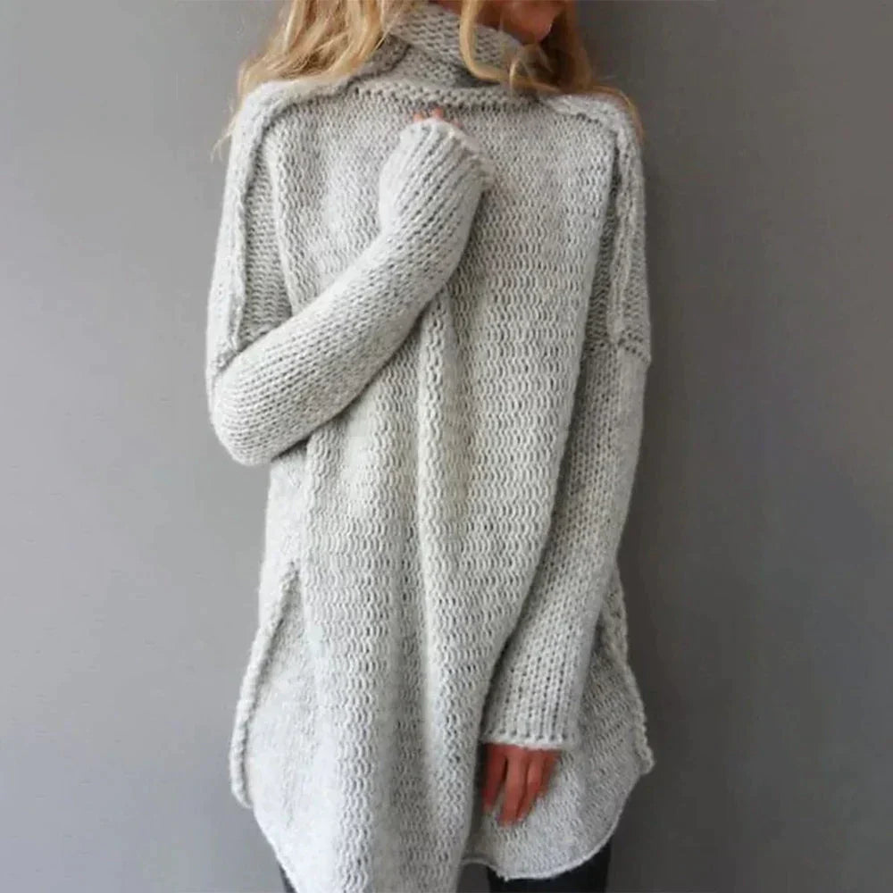Carlita - Oversized Coltrui Gebreide Trui - Glamorix