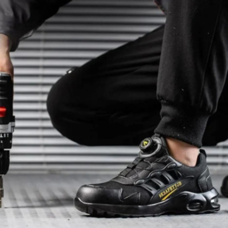 Beschermende veiligheidsschoenen met stalen neus en antislipzool – DURASHIELD CORE - Glamorix