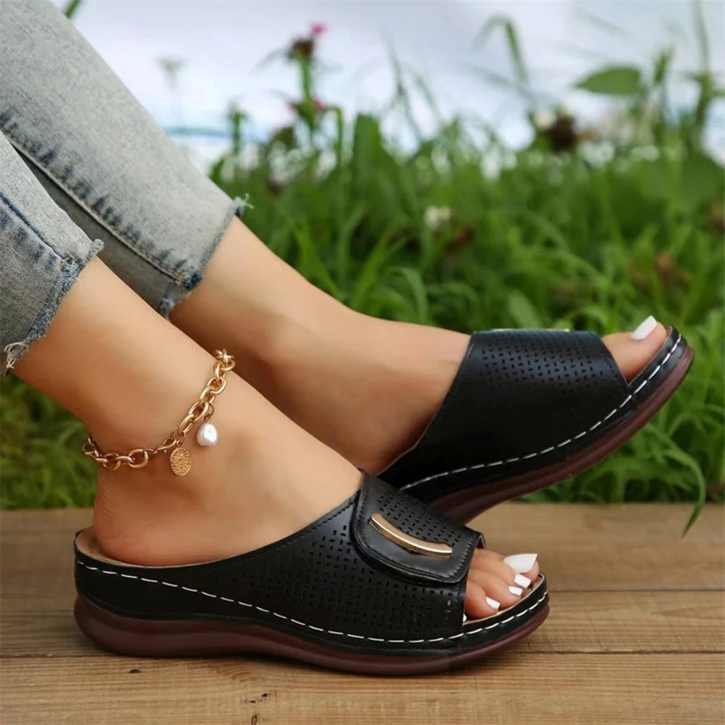 Lichtgewicht ademende sandalen voor dames – Liora BreezeFlex - Glamorix
