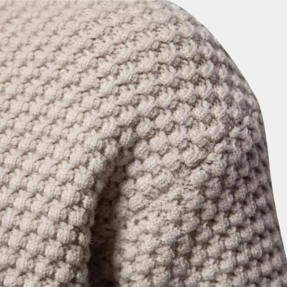 Gebreide heren trui met structuur en ronde hals – LERION - Glamorix