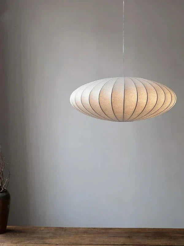 SilkLuxe - Zijden Hanglamp met Kristallen