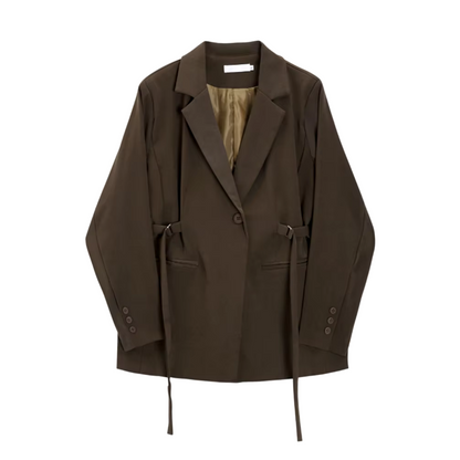 SOPHIA - Oversized damesblazer met geraffineerde notenkraag
