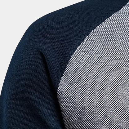 Herentrainingsjack met colourblock en ritssluiting – ZAYNOR - Glamorix