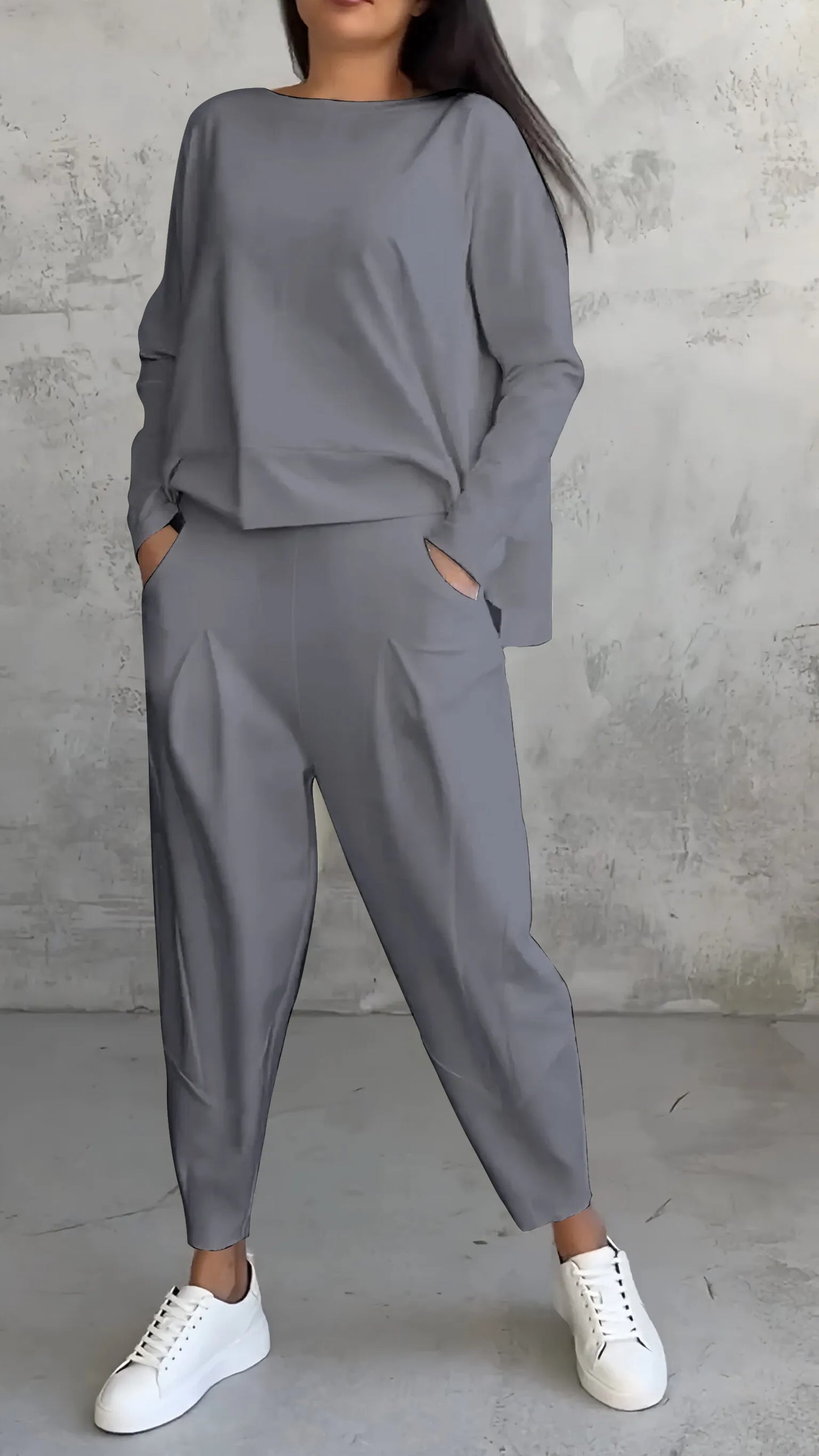SIENNA - Relaxed fit bijpassende set voor dames