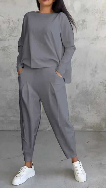 SOFIA - Relaxed-fit bijpassende set voor dames