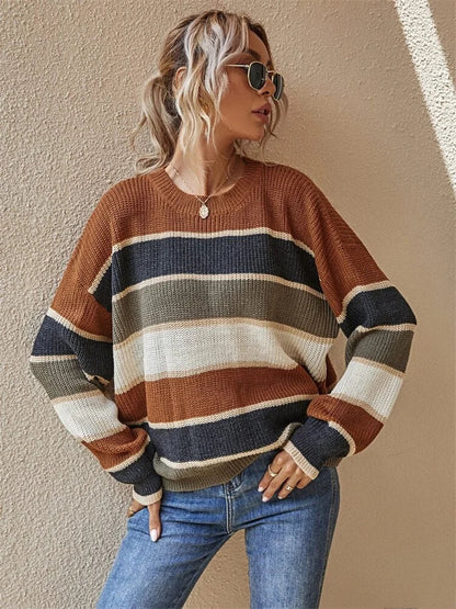 STYLESEASON - Stijlvolle Ronde Hals Pullover voor Elk Seizoen