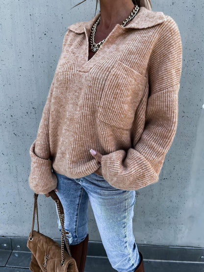 TRENDLOUNGE - Trendbewuste Oversized Pullover met Zakken