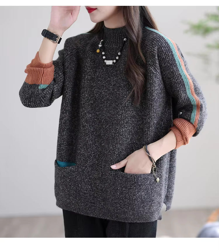 TRENDRELAX - Trendbewuste Oversized Pullover met Zakken
