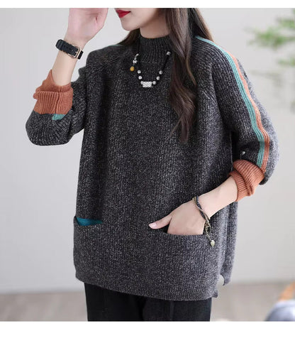 TRENDRELAX - Trendbewuste Oversized Pullover met Zakken