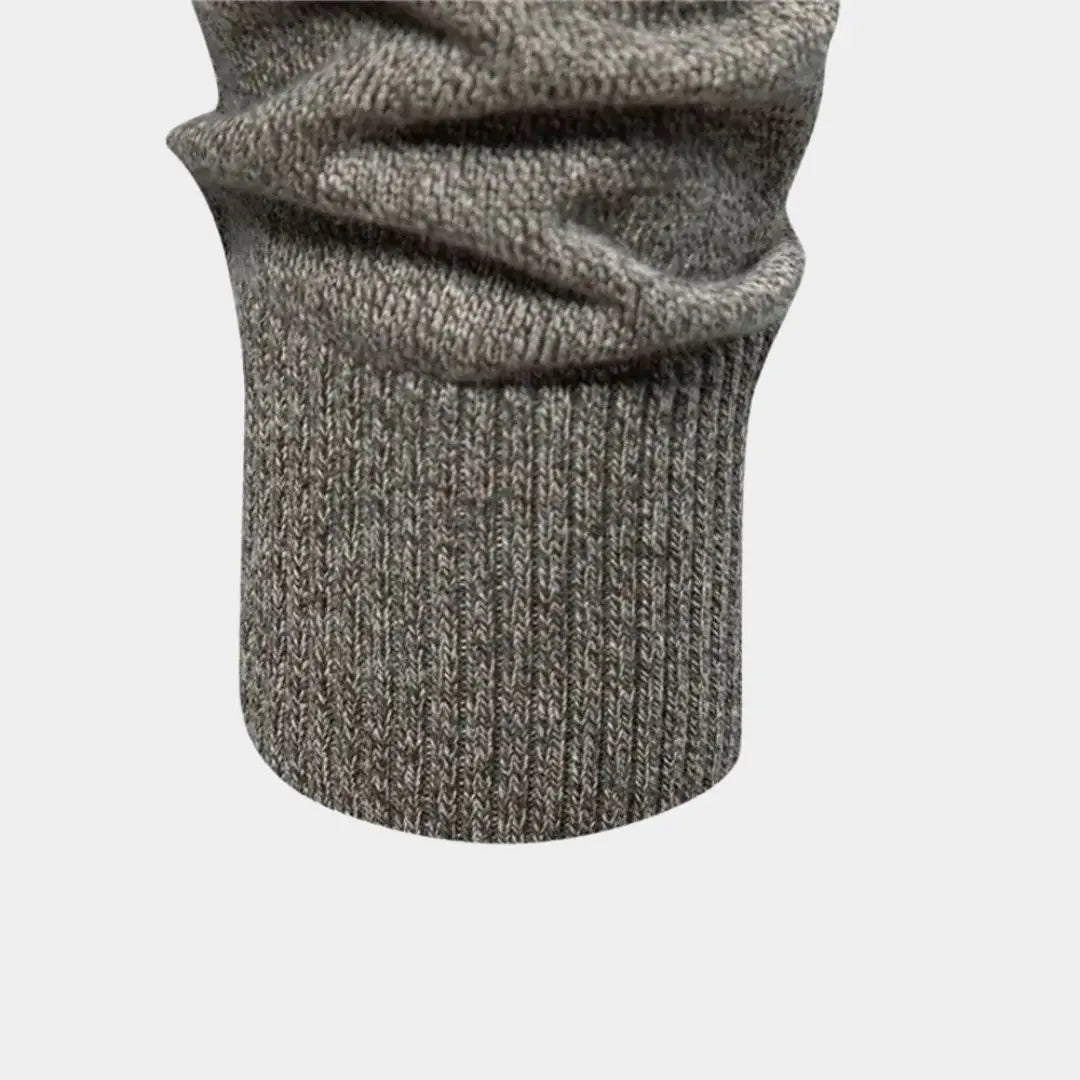 Gebreid herenvest met knoopsluiting en praktische zakken – LORVEN - Glamorix