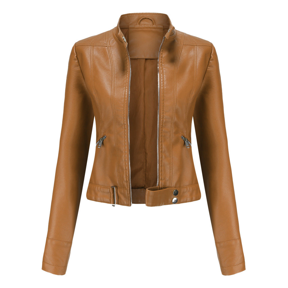 RAVEN - Faux-leren moto jas voor dames met een stoere uitstraling