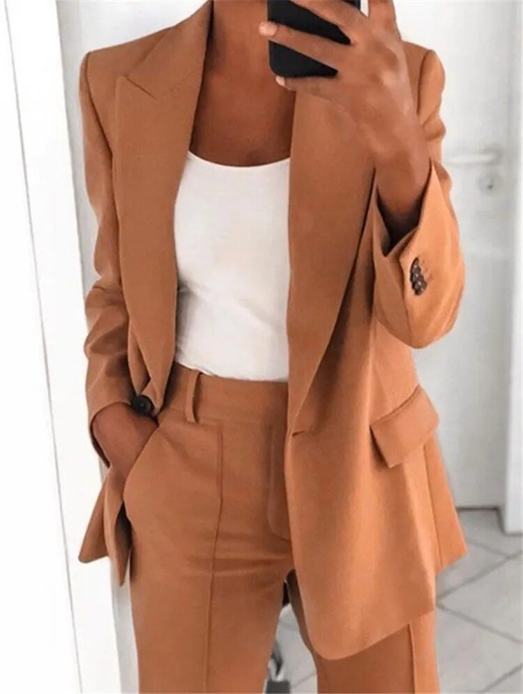 MILLY – Dames pak met blazer en pantalon voor een krachtige look - Glamorix