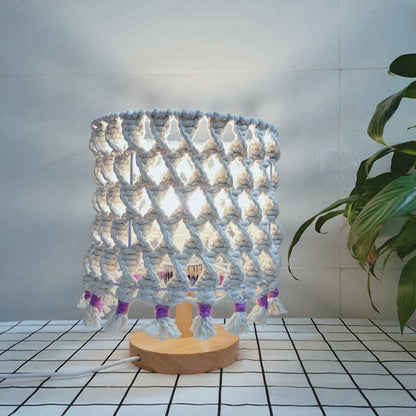 LIGHTWEAVE - Gevlochten touw nachtlamp met rustieke charme