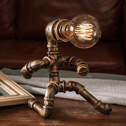 MECHANIX - Smeedijzeren robotvormige nachtlamp