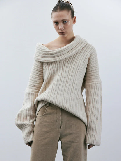 SOPHIA - Gebreide off-shoulder trui voor dames