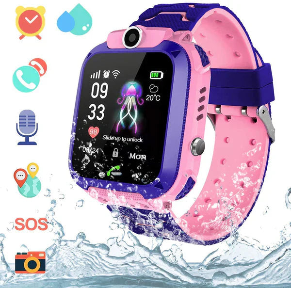 GPS smartwatch voor kinderen met SOS-knop en realtime tracking – SAFELOC KIDS - Glamorix