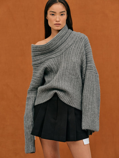 SOPHIA - Gebreide off-shoulder trui voor dames