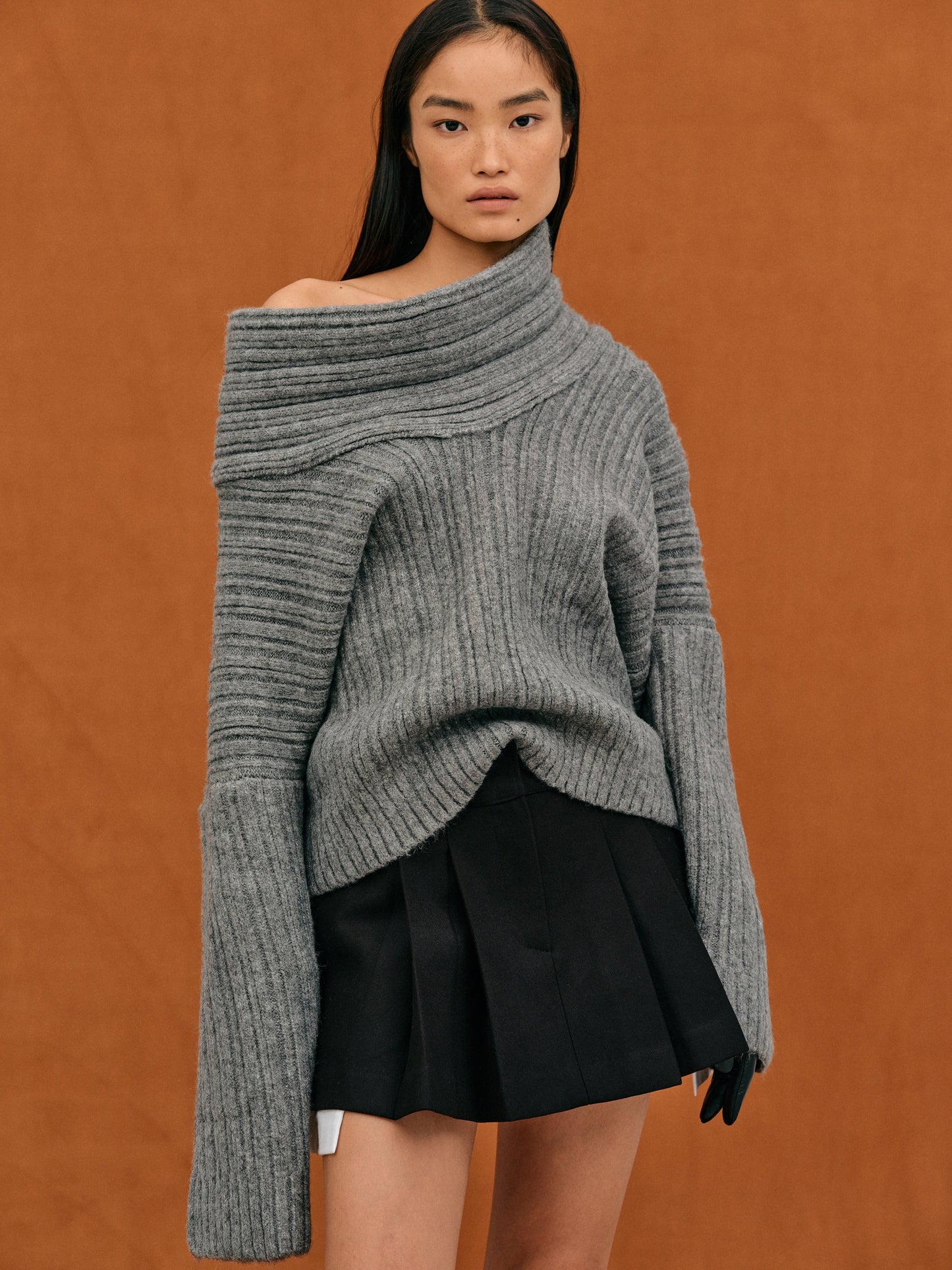 SOPHIA - Gebreide off-shoulder trui voor dames