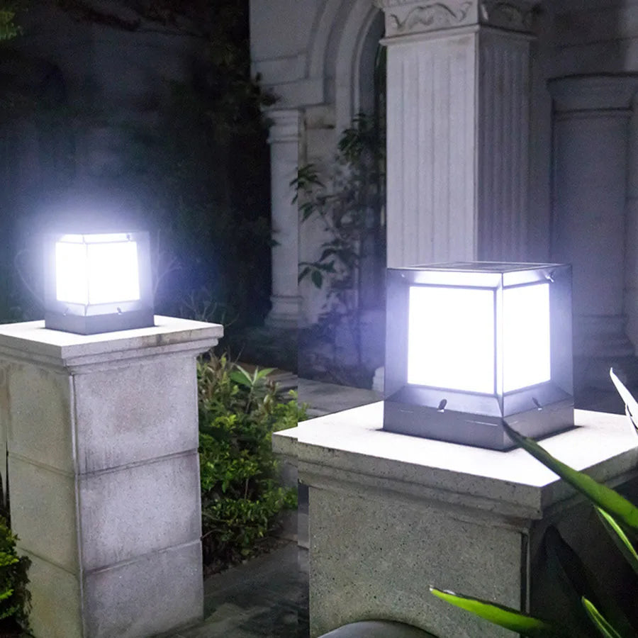 Moderne buitenlamp van aluminium in kubusdesign – LUMICUBE OUTDOOR - Glamorix