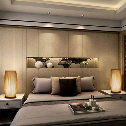 BAMBOOLUX - Bamboe tafellamp en nachtlampje