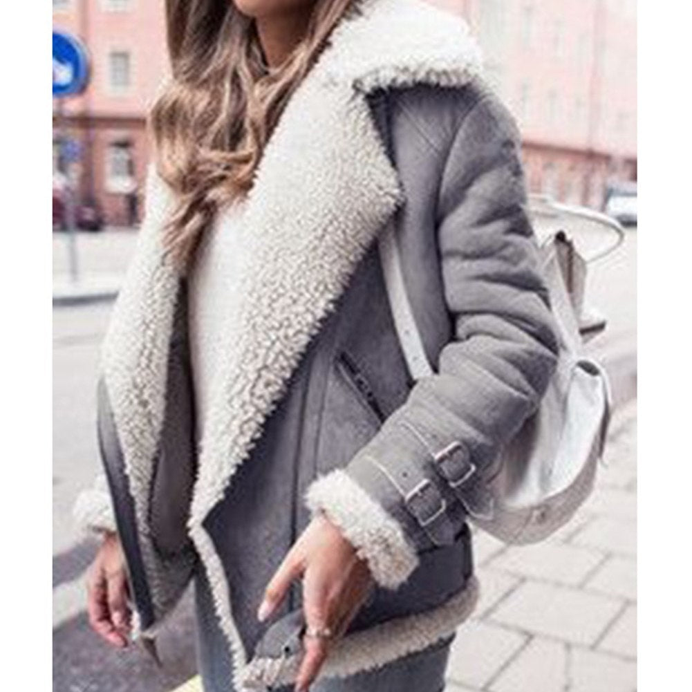 María - Chaqueta Gruesa de Invierno de Talla Grande Para Mujer - Glamorix