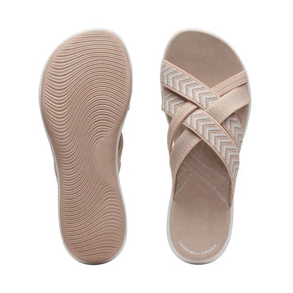 Lichtgewicht zomersandalen met schokdempend voetbed – BreezaLite - Glamorix