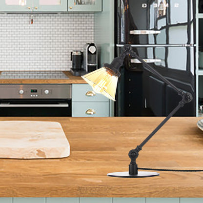 LUMICLEAR - Kegelvormige glazen tafellamp met elegante uitstraling