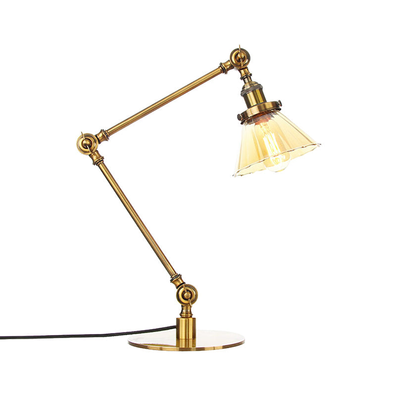 LUMICLEAR - Kegelvormige glazen tafellamp met elegante uitstraling